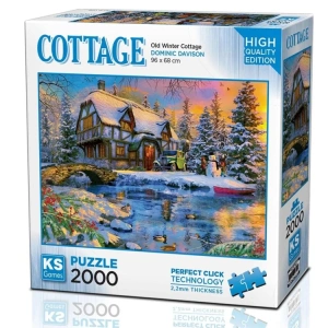 KS GAMES 22526 OLD WINTER COTTAGE 96x68cm YAPBOZ/PUZZLE 2000 PARÇA