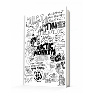 DEFTER MUSİC OF THE WORLD LED / ARCTIC MONKEYS SERT KAPAK DEFTER ÇİZGİLİ 96 YP