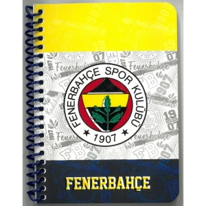 TMN FENERBAHÇE SPİRALLİ A6 KARTON KAPAK ÇİZGİLİ NOT DEFTERİ 591709