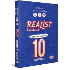 EDİTÖR LGS REALİST BECERİ TEMELLİ TAMAMI ÇÖZÜMLÜ DENEME