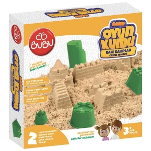 BU-BU OYUN KUMU VE KALE KALIPLI SET 500 GR. BUBU- KU0055