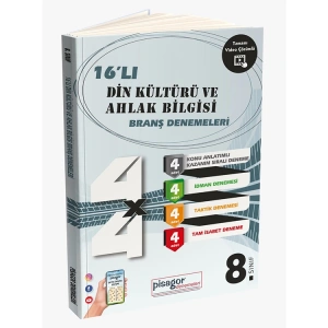 ZEKA KÜPÜ 8. SINIF PİSAGOR 16LI DİN KÜLTÜRÜ VE AHLAK BİLGİSİ BRANŞ DENEMELERİ