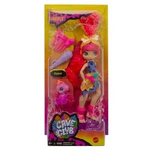 CAVE CLUB BEBEKLERİ KIRMIZI SAÇLI EMBERLY BEBEK VE FLAIRE OYUN SETİ MTL-GNL82/ GNL83