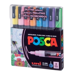 UNİ POSCA SU BAZLI MARKER PC-3ML-8C 0.9-1.3 8Lİ SET