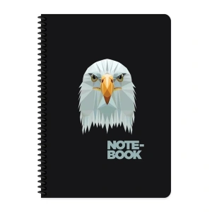 KESKİN COLOR JUNGLE A4 SPİRALLİ KARTON KAPAK 80 YP. KARELİ DEFTER  385712-99