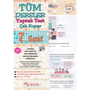 FAKTÖR 7. SINIF TÜM DERSLER YAPRAK TEST - ÇEK KOPAR