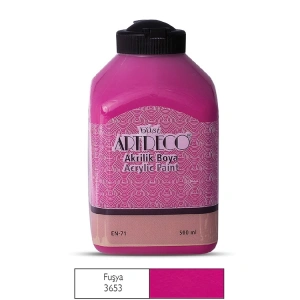 ARTDECO 070L-3653 AKRİLİK BOYA 500 ML. FUŞYA