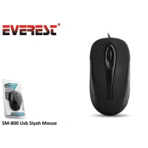 EVEREST SM-800 USB KABLOLU OPTİK MOUSE SİYAH