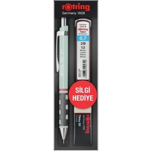 ROTRING TIKKY VERSATİL + MİN + SİLGİ 3LÜ OKUL SETİ - 0.7 mm OPAL MAVİ