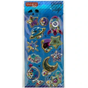 TANEX KIDS TNX-26063 DEKORATİF ETİKETLER - SHINING MAGIC PUFFY STICKER