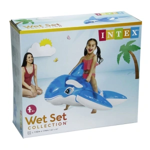 İNTEX 58523NP WET SET COLLECTION ŞEFFAF BALİNA BİNİCİ 152x114cm 3+