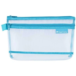 FABER CASTELL A4 ÇİFT CEP MESH DOSYA MAVİ