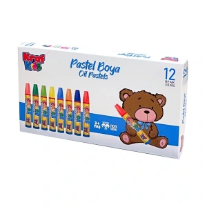 KRAF KIDS KK515 OIL PASTELS- PASTAL BOYA SETİ 12Lİ KARTON KUTU