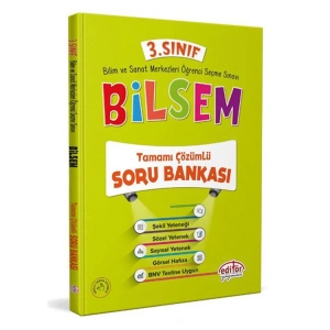 EDİTÖR 3.SINIF BİLSEM TAMAMI ÇÖZÜMLÜ SORU BANKASI