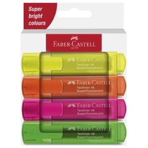 FABER CASTELL TEXTLINER 46 SUPERFLUORESCENT COLORS FOSFORLU KALEM SETİ 4LÜ