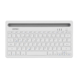 EVEREST KB-BT82  BLUETOOTH ULTRA İNCE+ ŞARJLI Q KABLOSUZ KLAVYE  BEYAZ/GÜMÜŞ