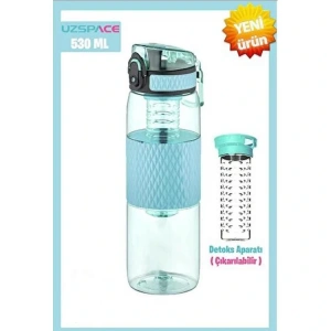 UZSPACE MATARA TRITAN 5060 DETOKS BÖLMELİ 530 ML SPINDRIFT BLUE
