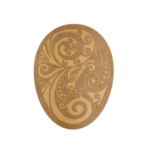 TEKNOPOİNT AHŞAP HOBY SUP09 DESENLİ OVAL SUPLA