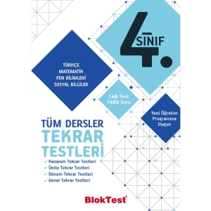TUDEM 4. SINIF BLOKTEST TÜM DERSLER TEKRAR TESTLERİ