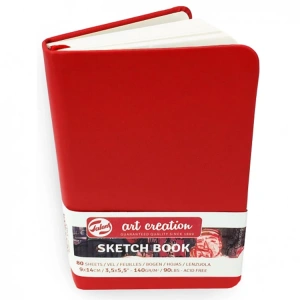 TALENS ART CREATION SKETCHBOOK 9X14 cm 140 gr. 80YP. ESKİZ DEFTERİ KIRMIZI - RT9314201M