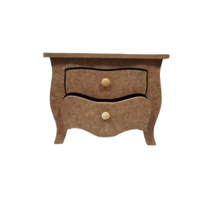 TEKNOPOİNT AHŞAP HOBY KT78 İKİ ÇEKMECELİ DRESUAR KUTU