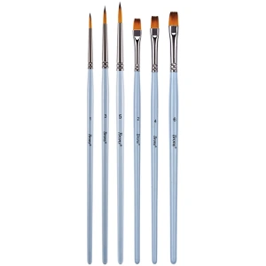 BRONS BR-2203 SENTETİK KIL FIRÇA SETİ SET-4  6LI