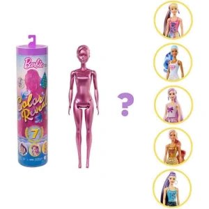 BARBIE GWC55 COLOR REVEAL RENK DEĞİŞTİREN SÜRPRİZ IŞILTILI BEBEKLER- (SERİ 1 )