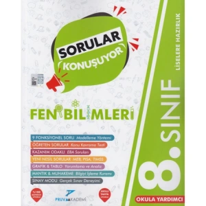 PRUVA 8.SINIF FEN BİLİMLERİ SORULAR KONUŞUYOR SORU BANKASI