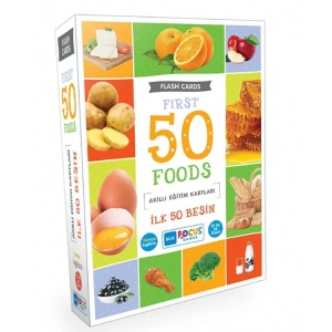 BLUE FOCUS BF179 AKILLI EĞİTİM KARTLARI - İLK 50 BESİN (FOODS)