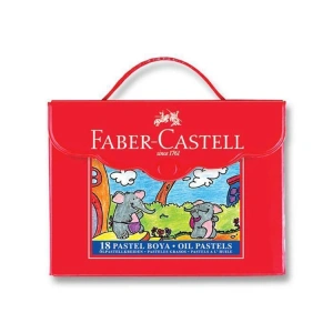 FABER CASTELL REDLINE PLASTİK ÇANTALI PASTEL BOYA 18Lİ