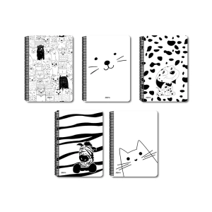 PAPİRÜS  CRAYZ SERT KAPAK SPİRALLİ 16X23 120YP. ÇİZGİLİ DEFTER