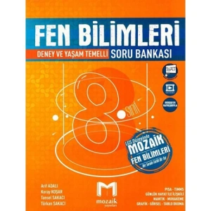 MOZAİK YAYINLARI 8. SINIF  FEN BİLİMLERİ SORU BANKASI