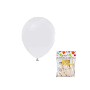 PARTY MARTY 12124  BALON 12 inç PASTEL BEYAZ RENK 20Lİ