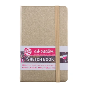 TALENS ART CREATION SKETCHBOOK 9X14 cm 140 gr. 80YP. ESKİZ DEFTERİ BEYAZ ALTIN - RT9314141M