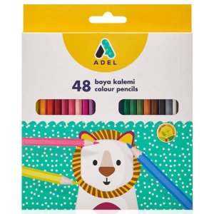 ADEL KURU BOYA KALEMİ TAM BOY KARTON KUTU 48 RENK - 2112000014