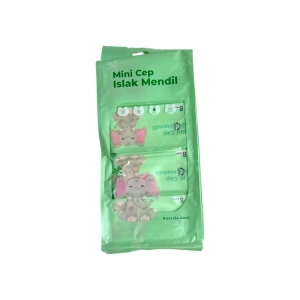 TEKNOPOİNT 4649 CEP TİPİ MİNİ ISLAK MENDİL PAKET  8Lİ   (1 PAKET)