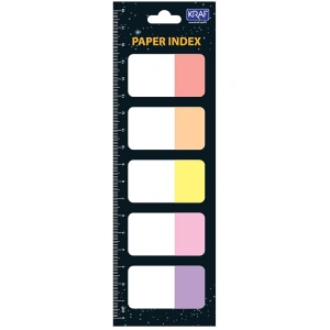 KRAF 1555 İNDEX KAĞIT FLAG 25x42mm.5 RENKx20yp.YAPIŞKANLI AYRAÇ