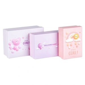 MİKRO MBX-4227-K HELLO GIRL DİKDÖRTGEN HEDİYE KUTUSU 120x180x70 mm - TEKLİ