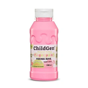 CHILDGEN NATUREL COLORS - PARMAK BOYASI CANLI RENKLER 350ml  PEMBE