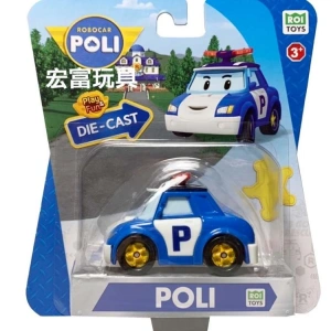NECO MRT-0600/83162 POLI ROBOCAR KARAKTER FİGÜR POLI DIE CAST METAL ARAÇ 3+