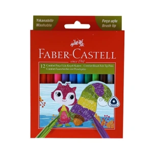 FABER CASTELL COMFORT FIRÇA UÇLU KEÇELİ KALEM 12Lİ KARTON KUTU