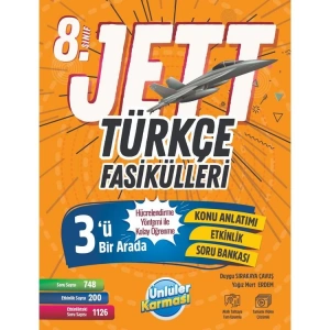 ÜNLÜLER KARMASI 8. SINIF JETT TÜRKÇE FASİKÜLLERİ