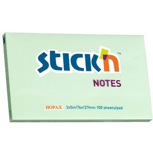 GIPTA STICKN 76X127 PASTEL YEŞİL YAPIŞKANLI NOTLUK 100 YP.