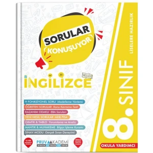 PRUVA 8. SINIF İNGİLİZCE SORULAR KONUŞUYOR SORU BANKASI