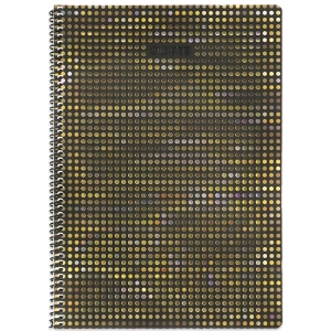 KESKİN DOTTE METALİZE A4 SPİRALLİ KARTON KAP. 80 YP. ÇİZGİLİ DEFTER