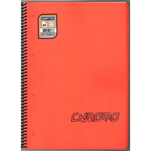 GIPTA CHROMO SPİRALLİ PP. KAPAK A4 60YP. ÇİZGİLİ DEFTER - 1978