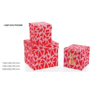 GIPTA SİNTA KÜP KARE HEDİYE KUTUSU BX0665-A 130x130x135 mm