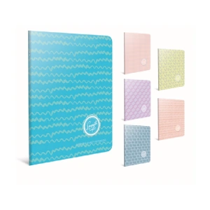 GIPTA SMOOTH TEL DİKİŞLİ KARTON KAPAK 19x26 60YP. ÇİZGİSİZ DEFTER