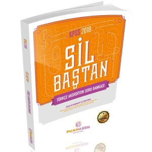 PUAN AKADEMİ 2018 KPSS SİL BAŞTAN TÜRKÇE AKORDİYON SORU BANKASI