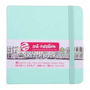 TALENS ART CREATION SKETCHBOOK 12X12 cm 140 gr. 80 YP. ESKİZ DEFTERİ NANE YEŞİLİ -9314034M